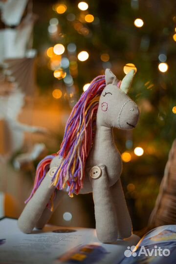 Мягкая игрушка единорог ручная работа