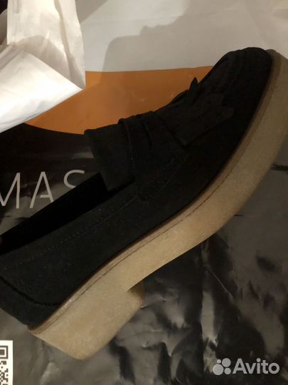 Лоферы натуральная замша 39