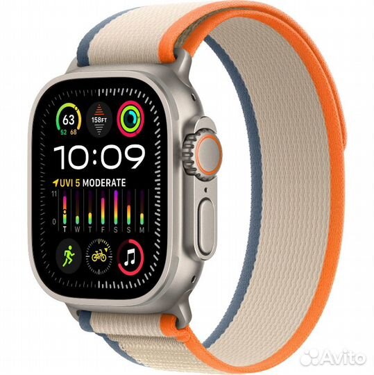 Apple Watch Ultra 2 49mm Titanium Case With Orange