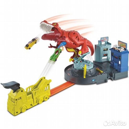 Игровые наборы HOT wheels Сити Яростный Ти-Рекс