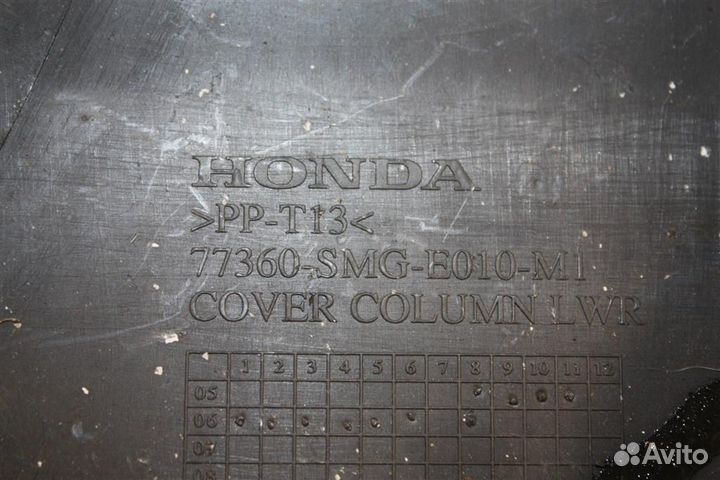 Кожух рулевой колонки нижний Honda Civic 3D 200