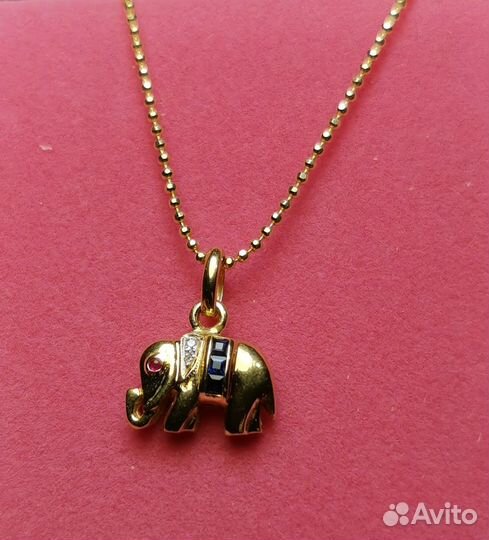 Подвеска, цепочка, золотые