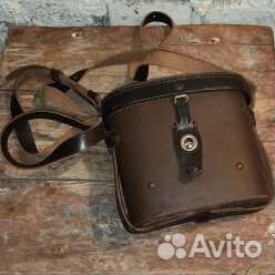 Кофр футляр для бинокля 6/30, 8/30, Кожаный, СССР