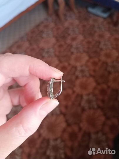 Серьги серебро