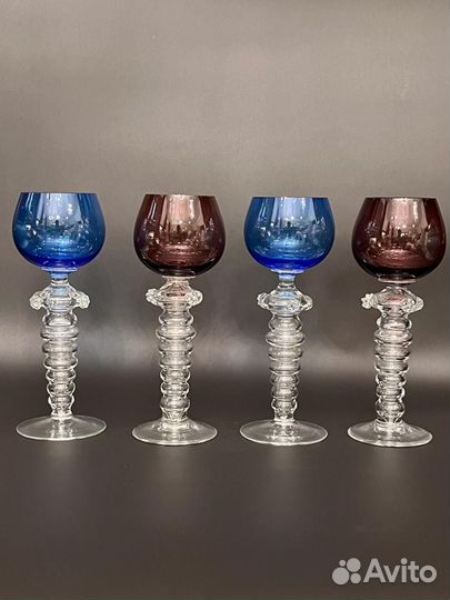 Сстаринные фужеры европа