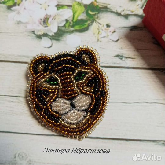 Брошь Тигр