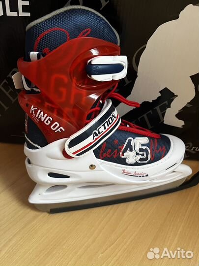 Коньки хоккейные детские раздвижные
