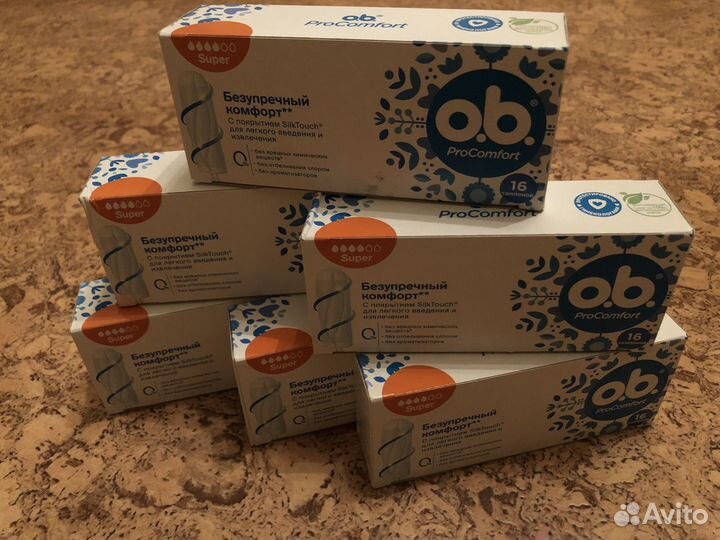 Тампоны ob Супер 8,16 и нормал pro comfort 16шт