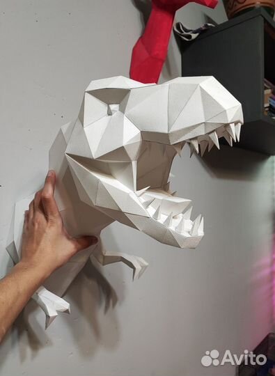 Полигональная фигура Динозавр