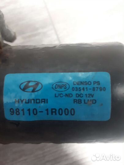Моторчик дворников hyundai solaris и kia rio
