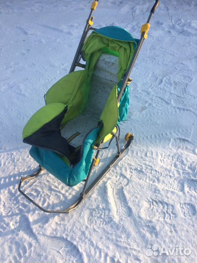 Детские санки с колесами