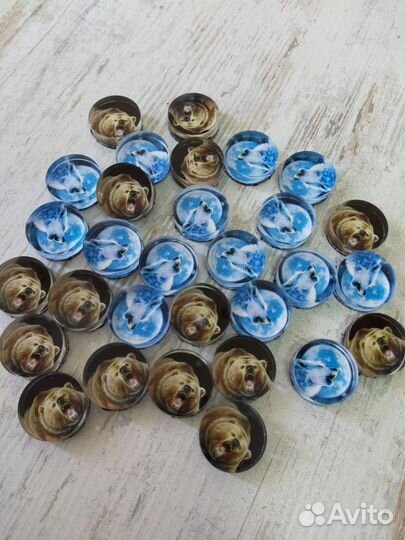 Фишки для нард оргстекло