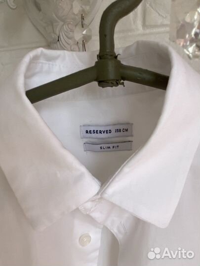 Рубашка reserved для мальчика рост 158 белая