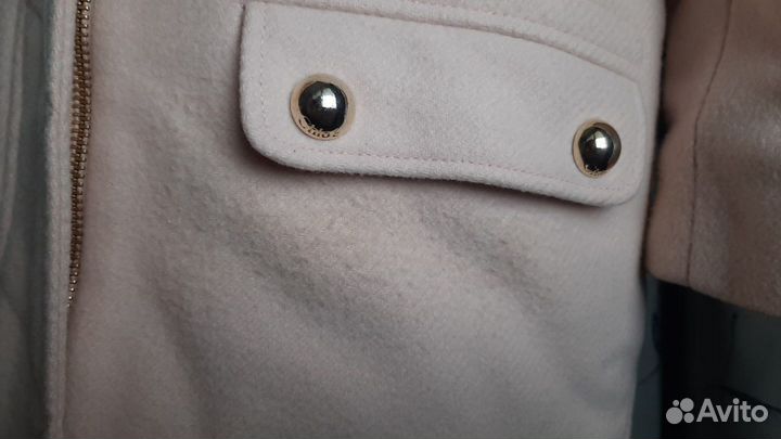 Пальто шерстяное 128 134 chloe розовое