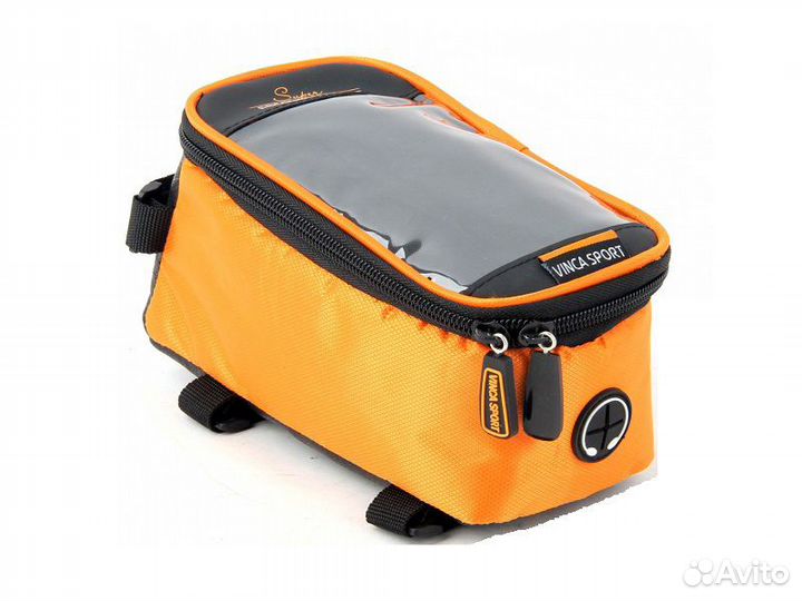 Сумка на раму велосипеда. Оранжевая. вело ремонт