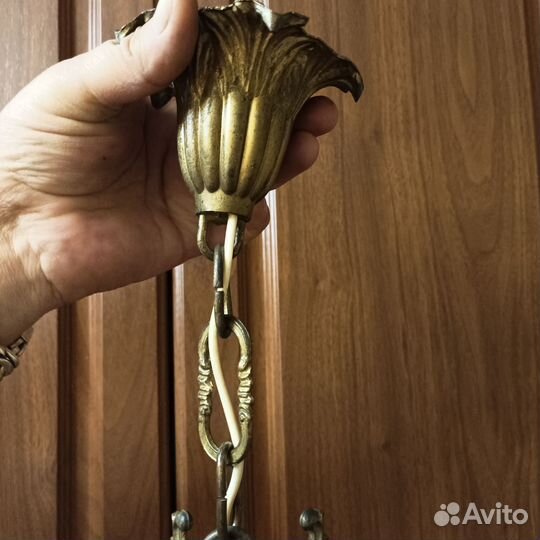 Люстра сталинский ампир, бронза