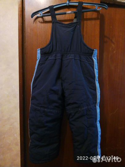 Полукомбинезон Зимний для Мальчика, на 4-5 лет