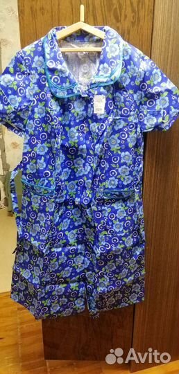 Халат женский х/б с карманами