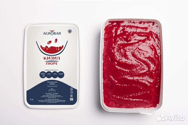 Замороженное пюре Кизил 1кг