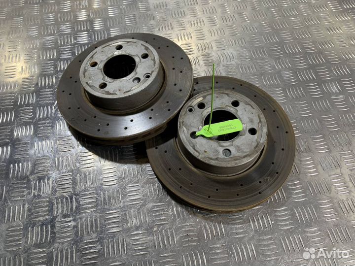 Диски тормозные (комплект) зад. Mercedes-Benz