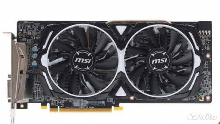 Видеокарта MSI AMD Radeon RX 580 armor 8G OC