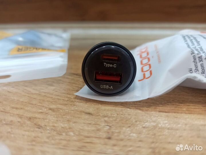 Автомобильное зарядное устройство, PD, Type-c