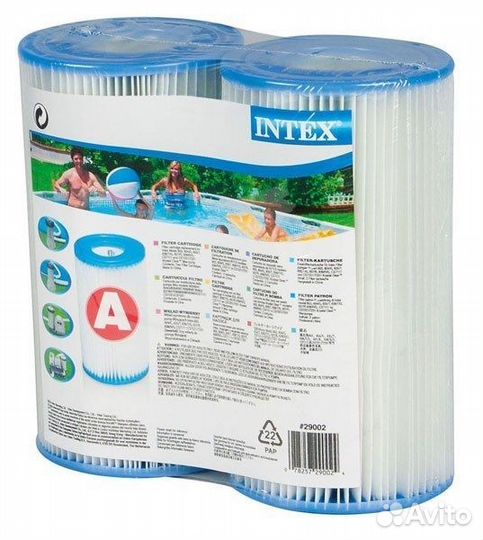 Intex Картридж типа A (блок из 2 шт) 29002
