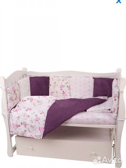 Комплект постельного белья новый 12 предметов