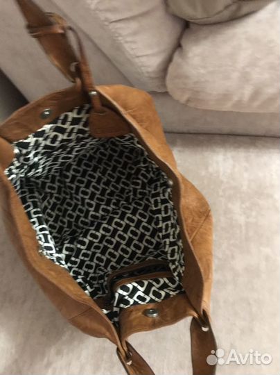 Сумка натуральная кожа коричневая