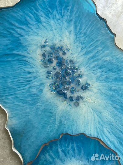 Тарелка из эпоксидной смолы