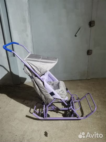 Санки коляска на колесах