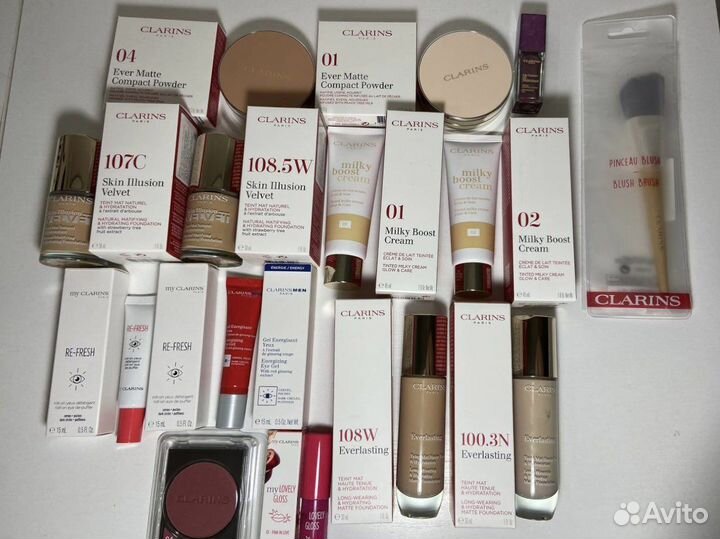Косметика clarins новая тестеры и полноразмеры