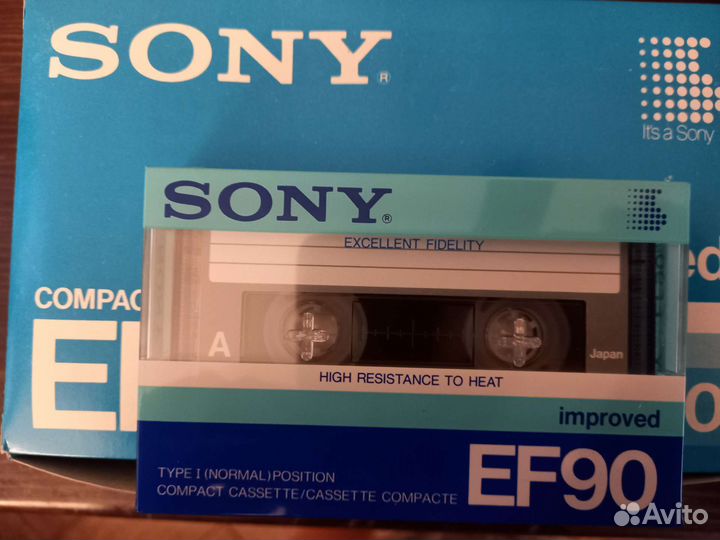 Аудиокассеты новые запечатанные sony