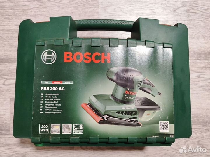 Вибрационная шлифмашина Bosch PSS 200 AC