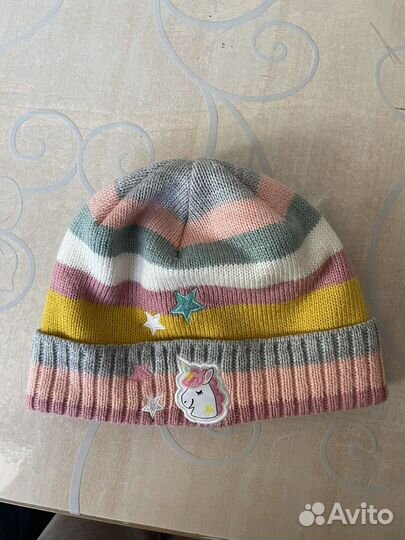 Шапочка для девочки деми на 2-3 года