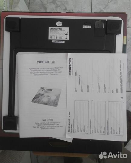 Весы напольные электронные Polaris, новые, торг