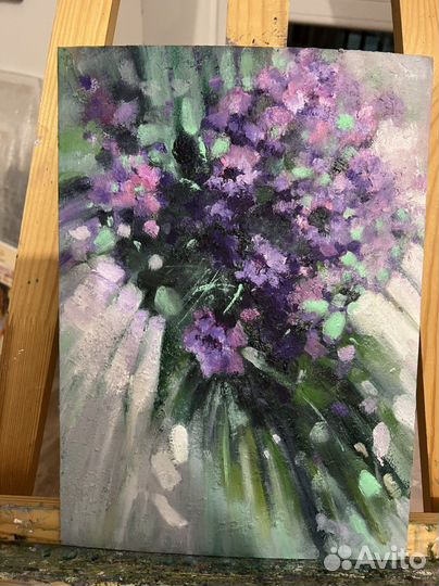 Картина маслом «фиолетовые сады»