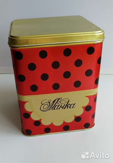 Ретро Жестяная Банка 