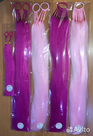 Заколки из канекалона