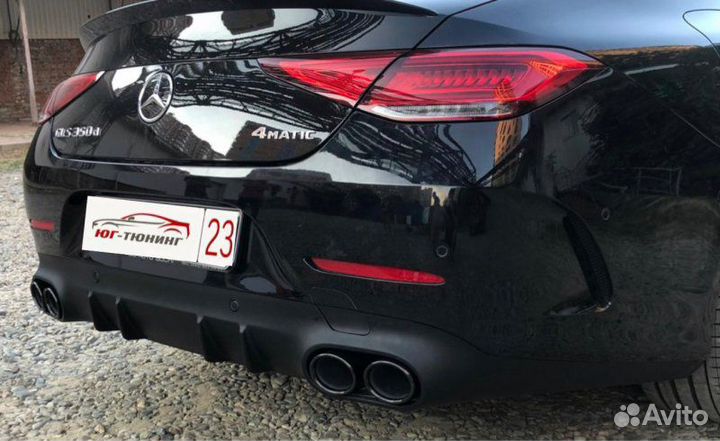 Диффузор с насадками на Mercedes CLS C257