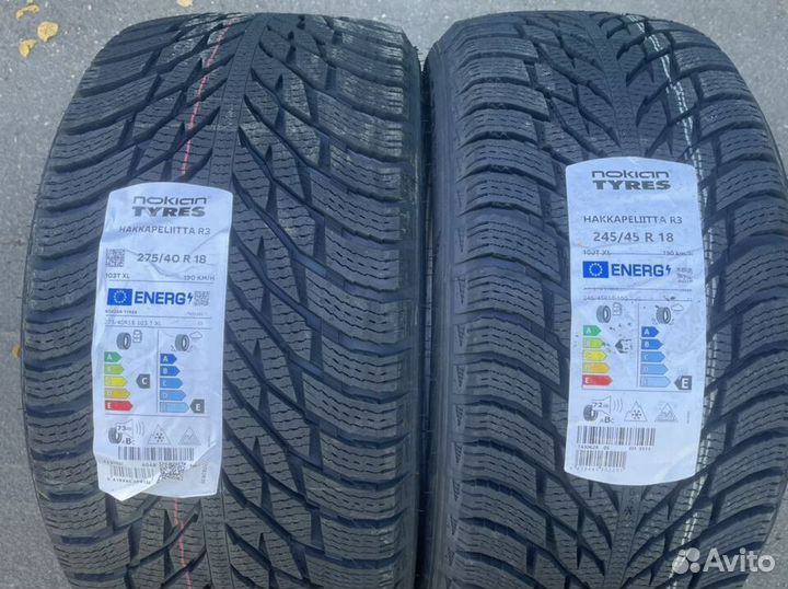 Nokian Tyres Hakkapeliitta R3 245/45 R18 и 275/40 R18 103T