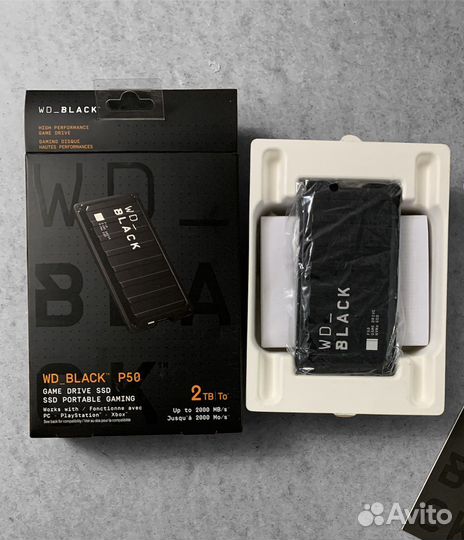 Внешний SSD Western Digital WD Black P50 Game 2 Tb
