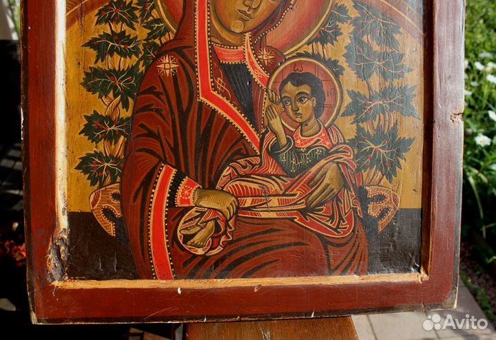 Старая Икона Богородица Млекопитательница 41*36