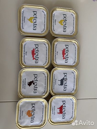 Корм для кошек monge и petextra (8шт)