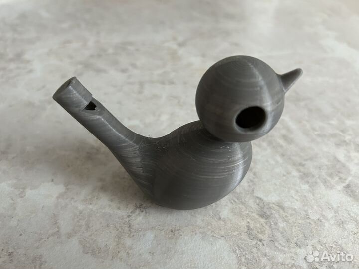 Свисток птица, игрушка на 3d принтере