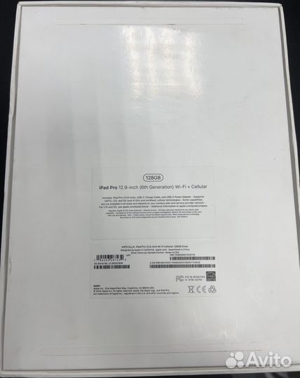 iPad pro 12.9 (6th Generation) Wi-Fi + Cellular