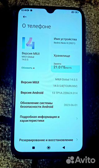 Xiaomi Redmi Note 8 2021, 4/64 ГБ