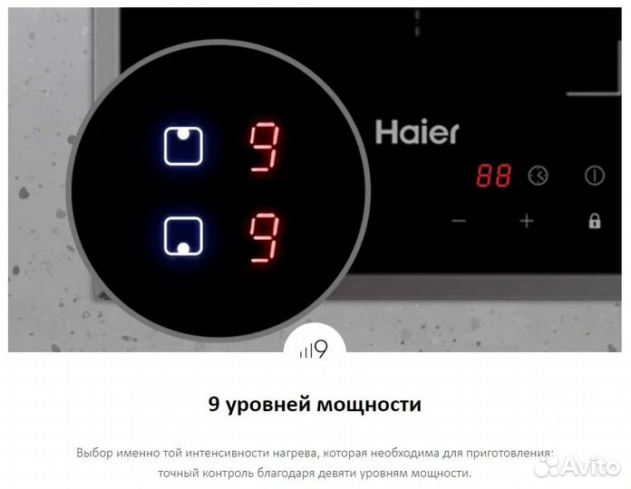 Электрическая варочная панель на 2 конфорки Haier