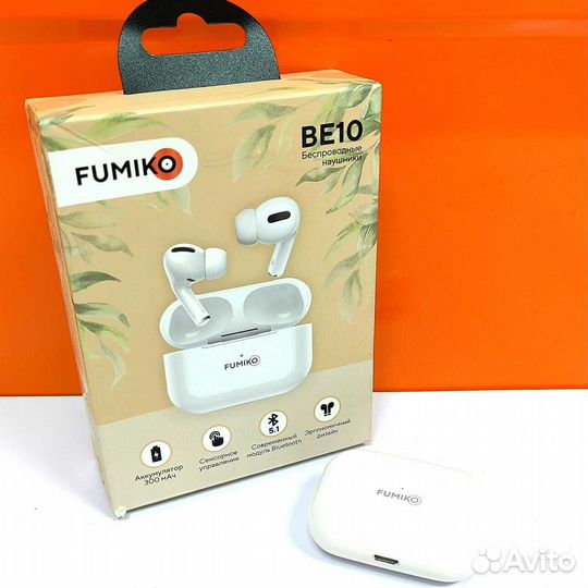 Беспроводные наушники TWS Fumiko BE10 белые