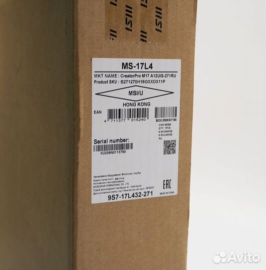 Msi Creator Pro M17 RTX A1000/i7-12700H/32GB/1TB